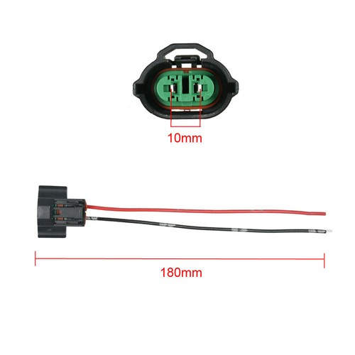 2x H11 H8 Female Connector Adapter Wiring Harness Socket Plug Fog Light Socket - Picture 7 of 13