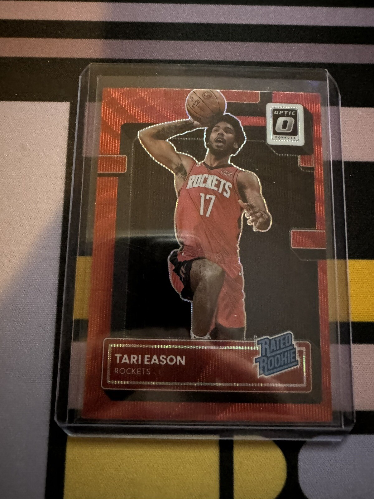 2022-23 Panini Donruss Optic Rated Red Wave Prizm Tari Eason #203 Rookie RC