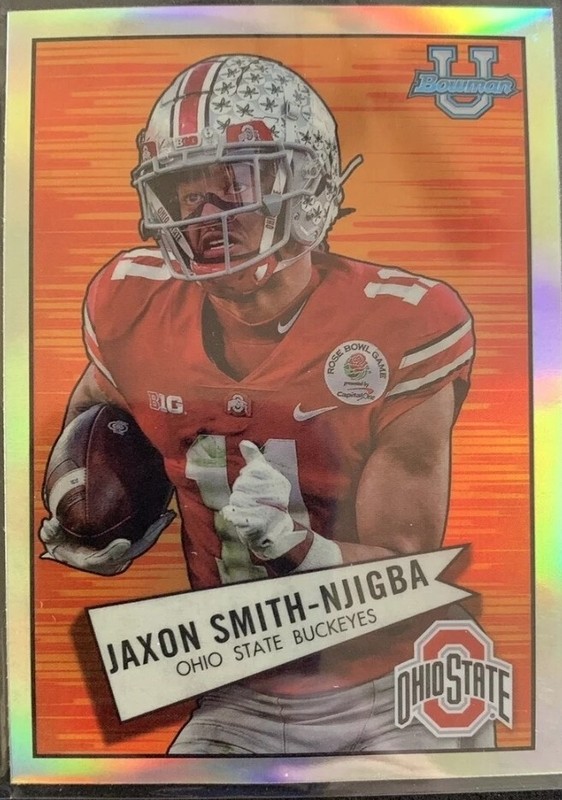 2022 Bowman Chrome University Jaxon Smith-Njigba Refractor #52BF-11 