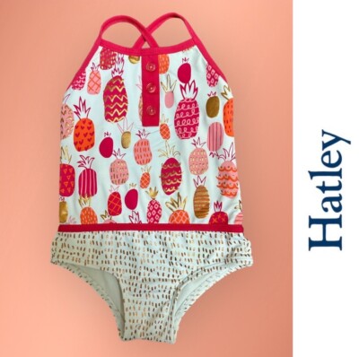 Hatley Pineapple-Printed Swimsuit, Size 3, MSRP $38