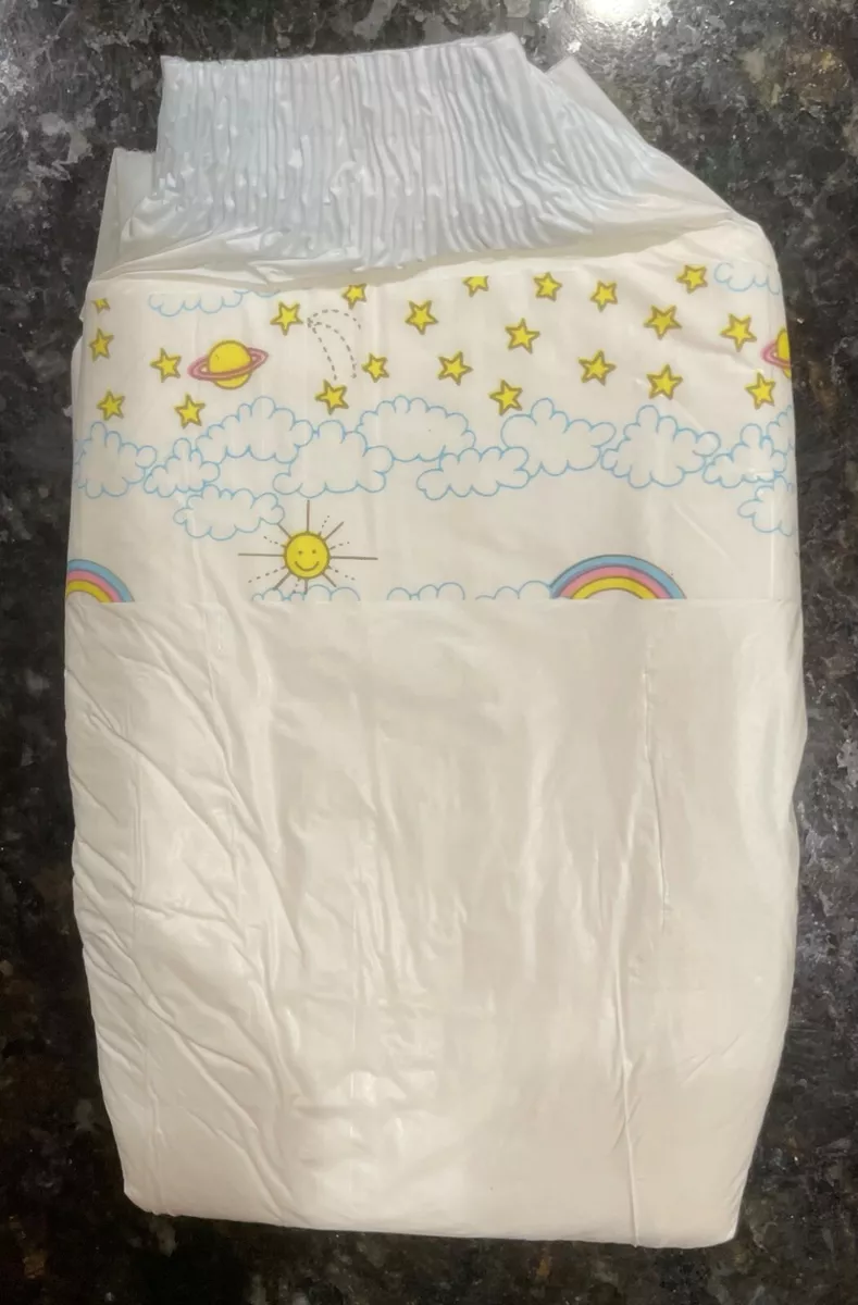 Vintage collectible Huggies Thick plastic-backed disposable diaper