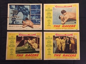 The Racers 1955 full lobby card set Kirk Douglas