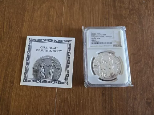 2019 Germany - 5 Mark - Germania Fantasy Issue - 1 oz .9999 - NGC MS69