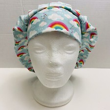 surgical/ medical cap/hat bouffant style - Rainbows And Hearts