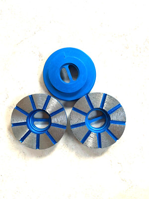 Granite engineered stone countertop grinding tools 4'' snail-lock 3-step 3pcs/set