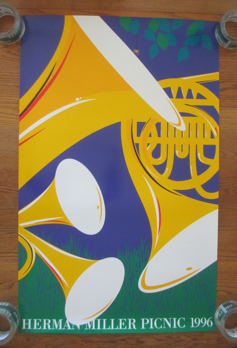 Herman Miller Poster Brass Band Summer Picnic 1996 Kathy Stanton