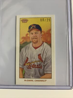 2020 Topps T206 Wave 5 - MARK McGWIRE Cycle Back 08/25 Cardinals 