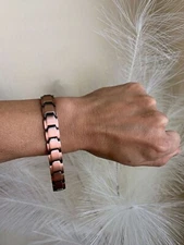 Beautiful Pure Copper Magnetic Bracelet Therapy Arthritis Pain Relief Energy  