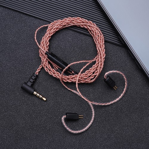 0.78mm 2 Pin Earbuds Cable with Mic for Weston 1964 UE3X UE18 W4R (copper ) - Zdjęcie 4 z 7