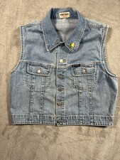Vintage Guess Jeans Girls XL Original Design Denim Vest 1990s Made In The USA
