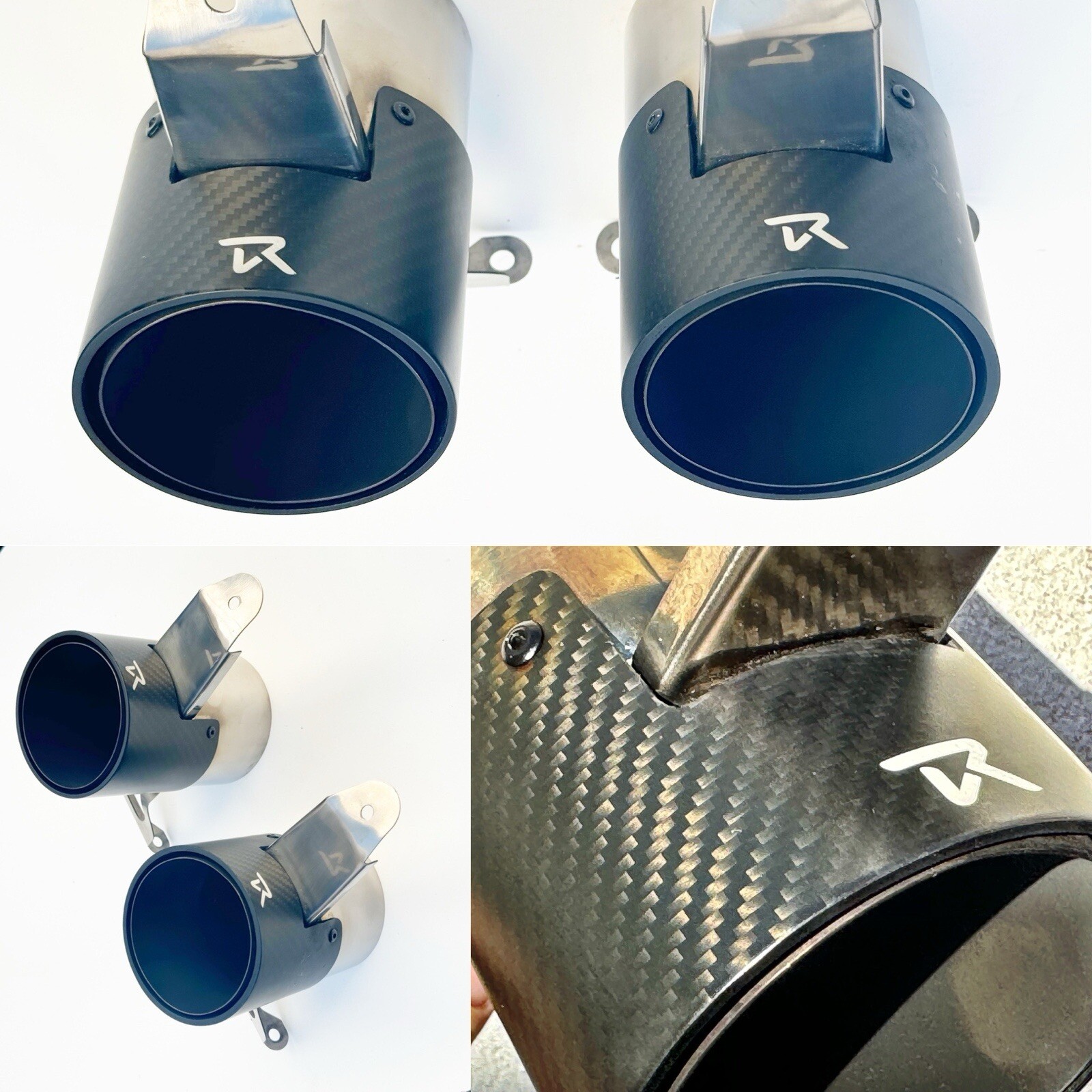 Ferrari 488 RYFT Dry Carbon Fiber Exhaust Tips