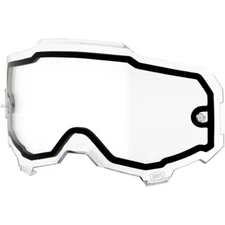 100% MX Motocross Dual Pane Lens for ARMEGA Goggles (Clear)