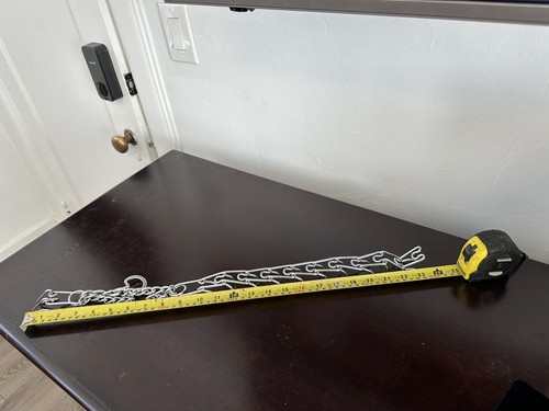 Prong Collar Metal Chrome Pinch Choke Chain Stops Pulling Pet Dog Training 22 In - Picture 2 of 3