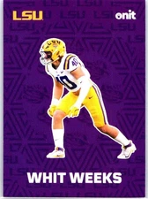 2025 Onit Whit Weeks Dark Fusion Parallel SP LSU Tigers