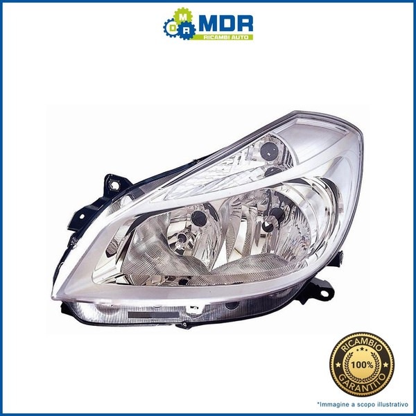 Scheinwerfer Vorne Links Parabel Chrom - Links - FüR Renault Clio 05- > 09-image
