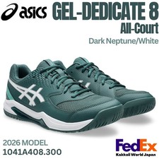 Asics Tennis Shoes GEL-DEDICATE 8 Dark Neptune/White 1041A408.300 For All-Court