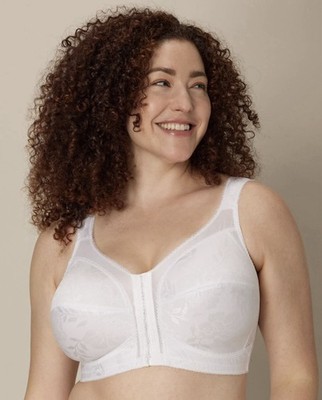 New Open Pkg Women's Playtex Bra 36C White 18 Hour Support Flex Back Wire Free