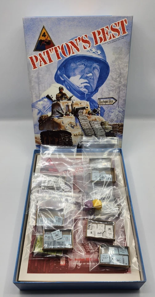 PATTON'S BEST Avalon Hill 1987 Bookcase Game War Game Complete Well Kept Nice - Image 3 of 4