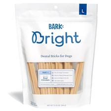 Bright Dental Sticks for Large Dogs Chews, 12.2 oz., Count of 15