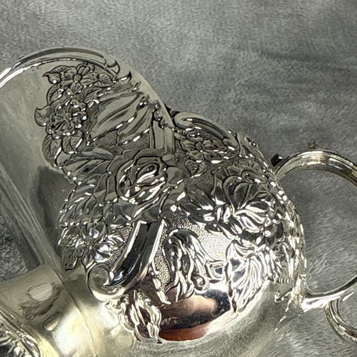 Vintage Victorian Style Silver Plated Sugar Bowl Scuttle with Scoop - Picture 7 of 7
