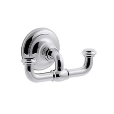 Kohler 72572-CP Artifacts Wall Mounted Double Robe Hook in Polished Chrome