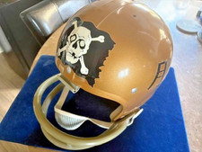 1962 Throwback USNA/Navy Mid. Jolly Roger 2-Bar Football Helmet - Roger Staubach