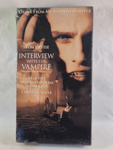 Interview With The Vampire VHS SEALED Watermarks WHV Stamp Tom Cruise Brad Pitt