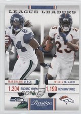 2012 Playoff Prestige League Leaders Willis McGahee Marshawn Lynch #8 0a1