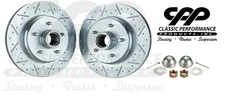 69-72 GM Drilled and Slotted Brake Rotors, 11 In., 5 on 4 3/4 BP Free Hardware