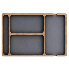 Solid Wood Partition Storage Box Storage Box Wooden Storage Tray N1S82988