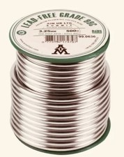Plumbers Solder Lead-Free, Grade 99c, 3.25mm, 500g Roll