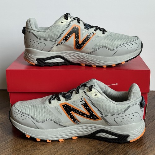 Zapatillas de Trail Running New Balance 410v8 Para Hombre Talla 10 4E Extra Anchas Gris Naranja - Imagen 2 de 11