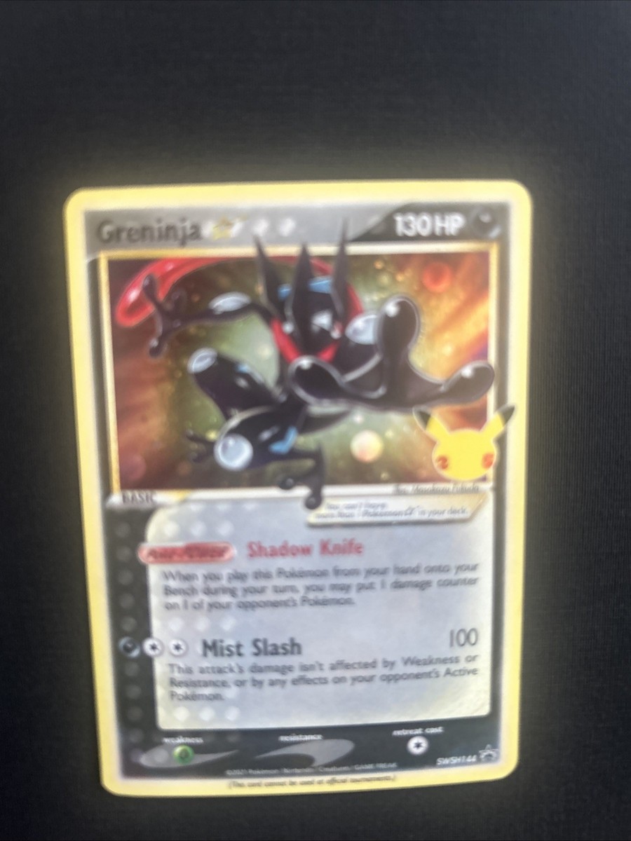 Pokémon TCG Greninja Gold Star SWSH144 - Celebrations Black Star