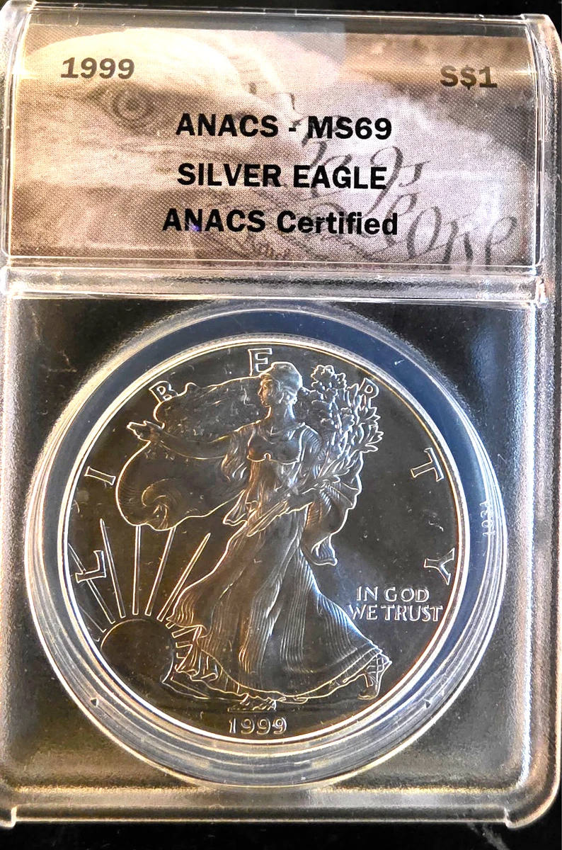 American Eagle MS 69 Graded 1999 Silver Bullion Coins for sale | eBay