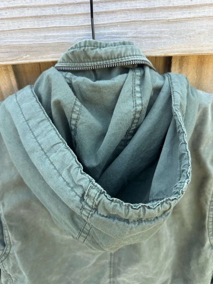 Chaqueta de Campo Gap Fatiga Utilitaria Abrigo Carga Ejército Militar Bolsillos Verde Para Hombres S Foto 4 de 4