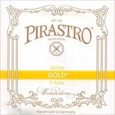 Pirastro Gold Label 4/4 Violin E String - Medium - Steel - Ball End