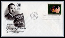 US FDC # 1484 8c George Gershwin ArtCraft   1973, 9d488