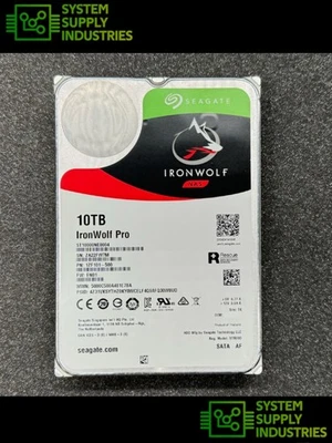 Seagate IronWolf ST10000NE0004 10TB 7.2K 256MB 12Gbps 3.5" SATA HDD 1000+ Days - Image 1 of 3