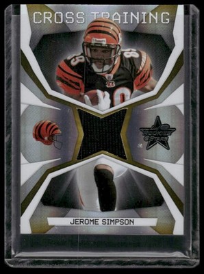 2008 Leaf Rookies & Stars #CT-20 Jerome Simpson Cross Training Materials #/250