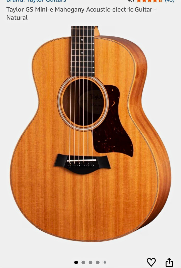 *NEW* Taylor GS Mini-e Mahogany Acoustic-Electric 6-String Natural w/ Gig Bag