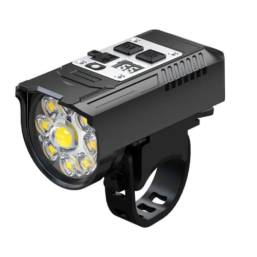 Fahrradscheinwerfer 9 LED vorne + Rücklicht, USB-C wiederaufladbar, wasserdicht - Bild 2 von 9
