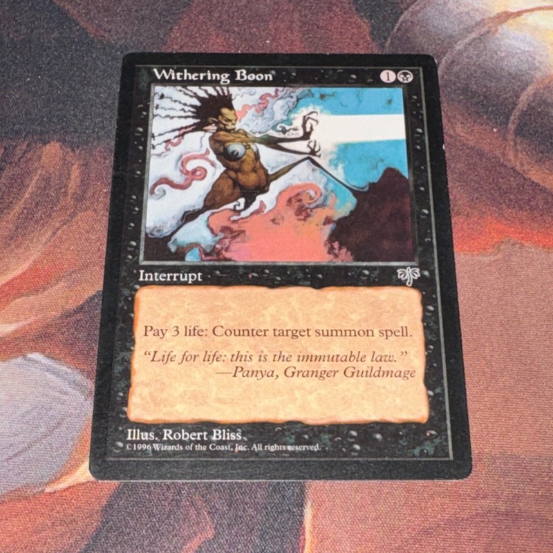 Withering Boon X1 Mtg Mirage Lp