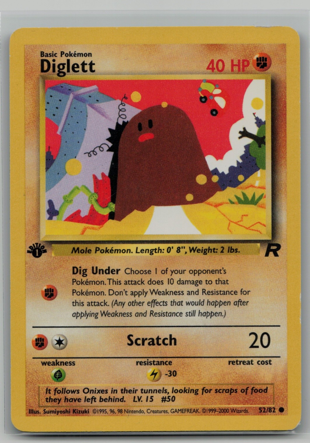 Diglett Common Team Rocket 52/82 NM