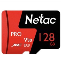 Netac 128GB Microsd Professionale P500 V30 U3 4K Per Fotocamere, Droni, Gopro