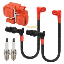 Ignition Coil & Spark Plug w/Wire Cap For Polaris Ranger RZR 800 2011-2016