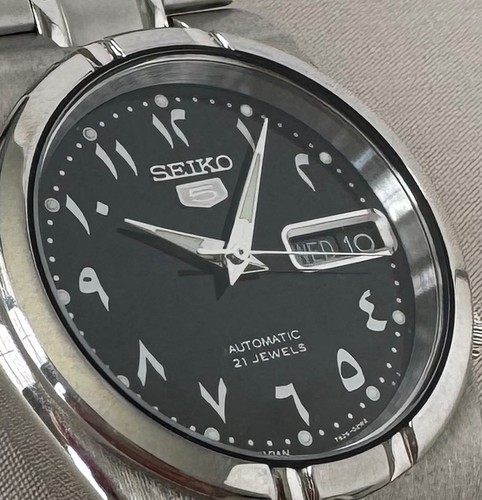 Orologio Uomo SEIKO Automatico Arabo Quadrante Nero 21 Jewel;Z855