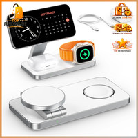 Ladestation 3 In 1 Induktiv FüR Iphone 12-17 Apple Watch Airpods 20W Weiß