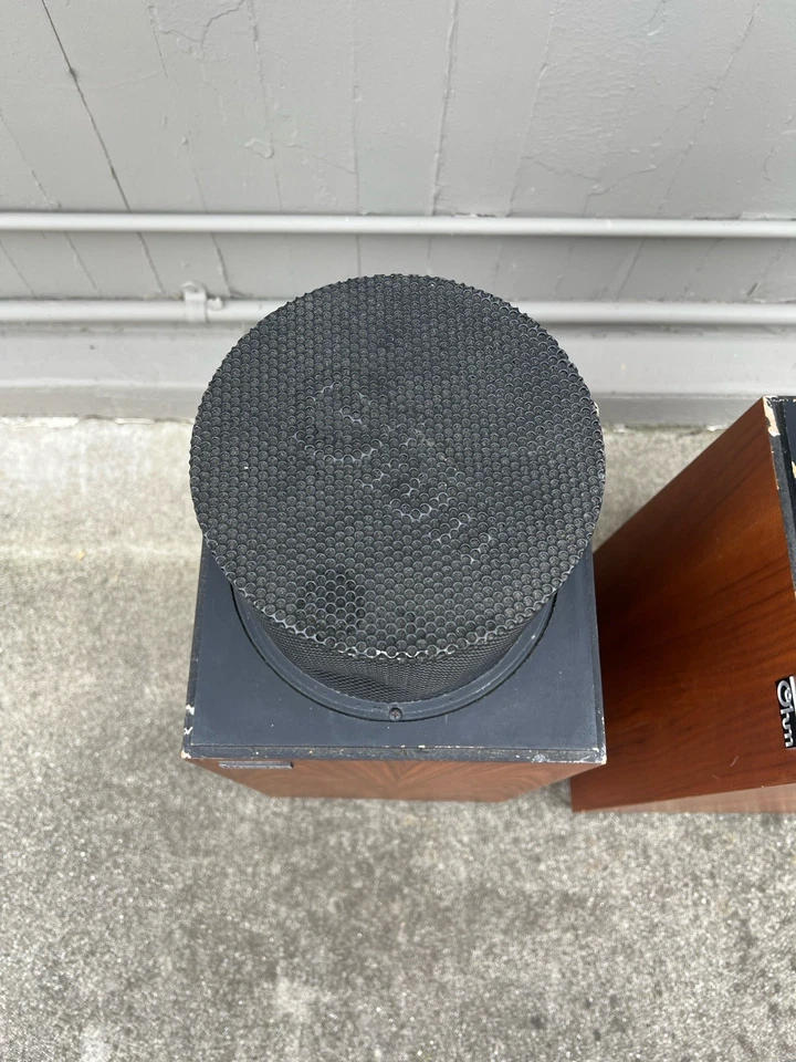 OHM WALSH 2 SPEAKERS pair Rare VINTAGE -  Good Condition - Working - Image 4 of 4