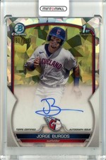 2023 Bowman Jorge Burgos Chrome Prospect Auto Atomic /100