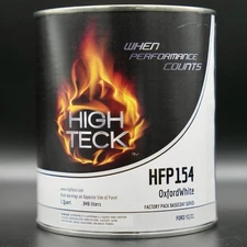 High Teck HFP154 Oxford White YZ Basecoat Urethane Auto Paint QUART FORD YZ/Z1